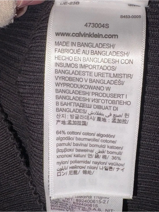 Calvin Klein Jeans - Black Ribbed Short Sleeve Polo NWT - Picture 9 of 9